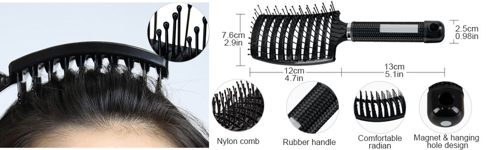 vented brush  paddle brush for blow drying square styling brush square hair brush for blow drying