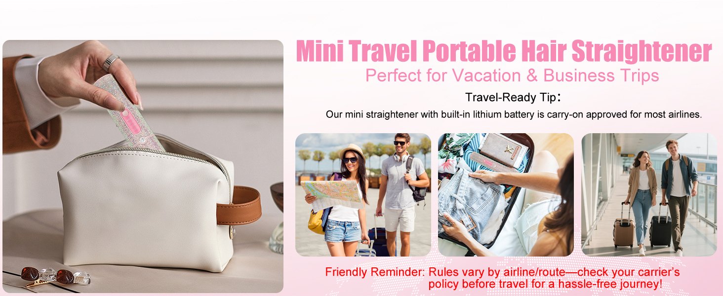 Mini Travel Portable Hair Straightener