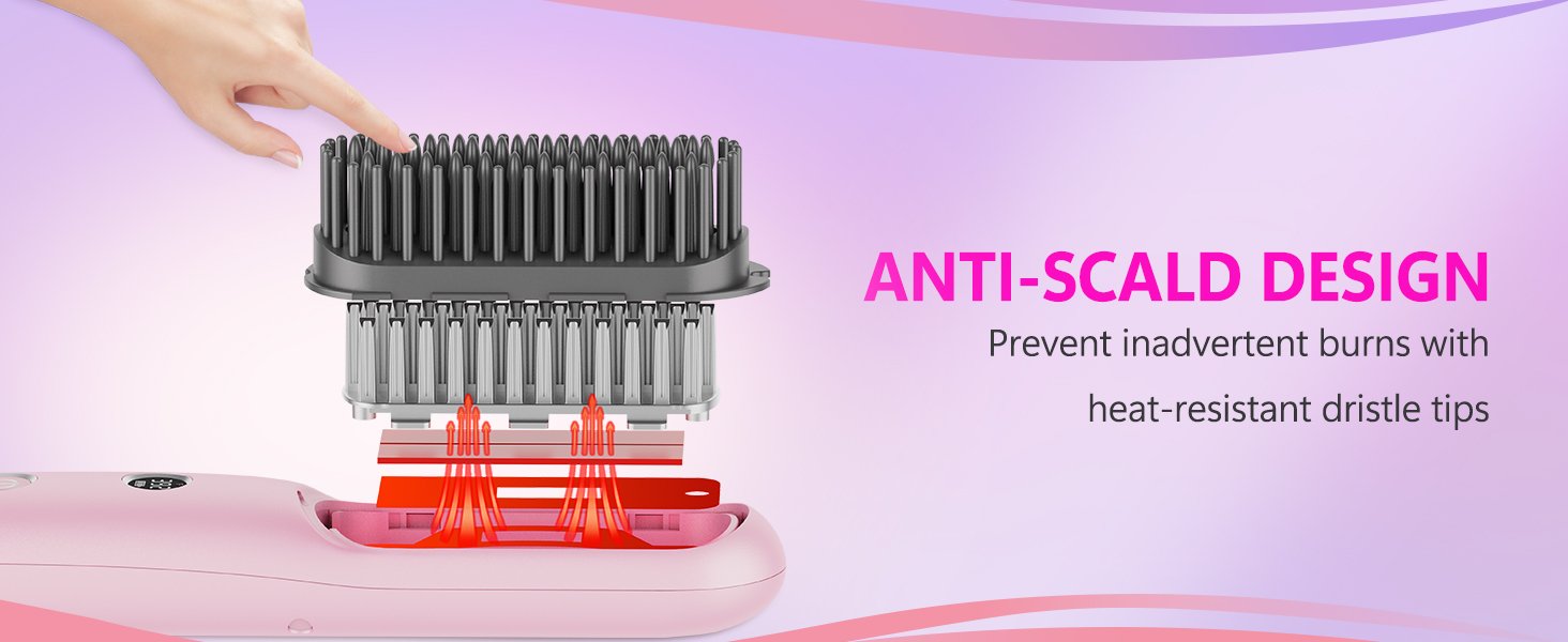 hair brush straightener for women