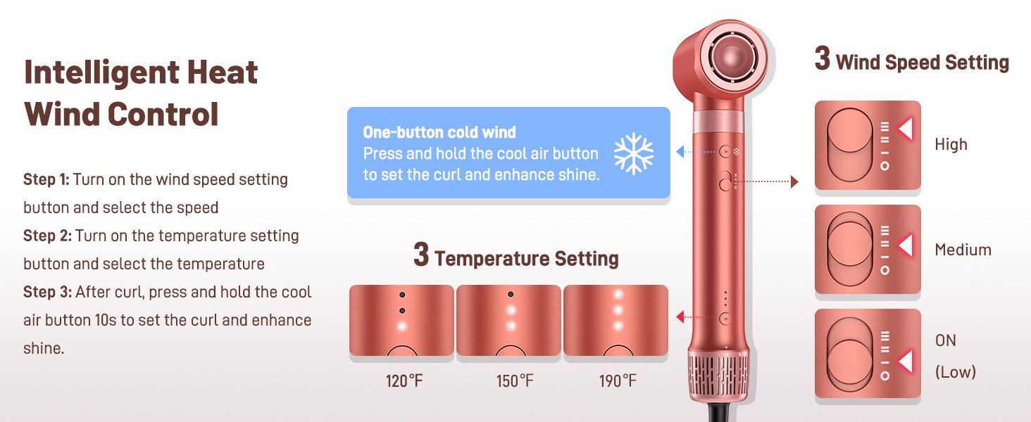 5 in 1 air hair styler hair dryer brush set