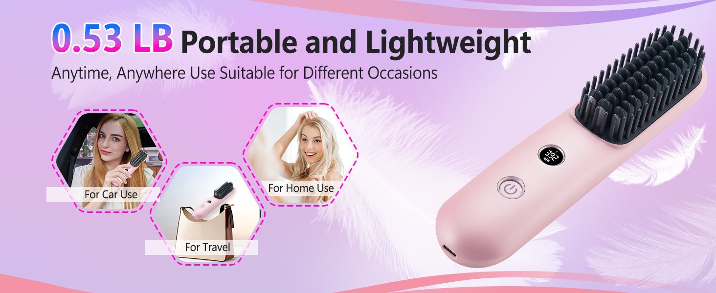 hair brush straightener for women