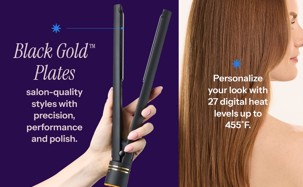 Black Gold Flat Iron black gold plates
