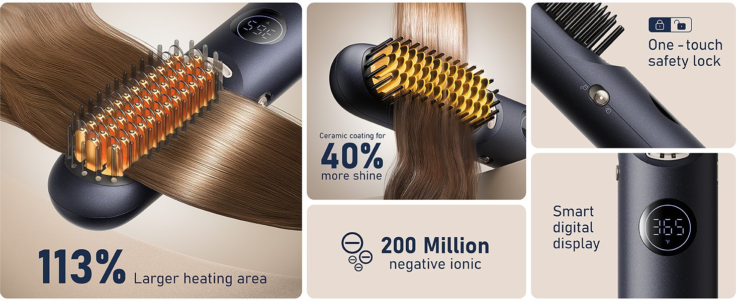 FanttikSolo I10 Apex Hair Straightener Brush