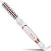 Heated Round Brush, Ceramic Tourmaline Ion 1/2 inch Curling Iron, Hot for Fluffy Thermal Brush Curling Wand, Suitable for All Hair Types Tool (White, 0.5 inch)