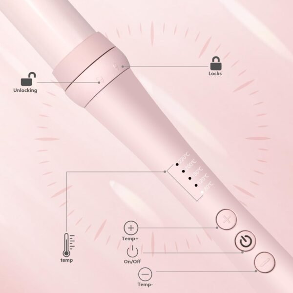 Curling Iron Set 7-in-1, Multi Curler Wand Set with 5 Interchangeable Barrels(0.6"-1.25"), Crimper Styling Tools, Heated Round Brush, Hair Straightener, Ceramic Coating with Pink Gift Package