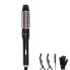6 in 1 Wand Curling Iron Set, 3 Barrel Curling Wand Set with Thermal Brush (1.5") and 5 Interchangeable Ceramic Hair Wand Curler (0.35"-1.25"), Home Travel Multi Curl, 2 Temp 30S Instant Heat Up