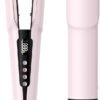 2-in-1 Hair Straightener and Blow Dryer, Professional Hair Styling Tool, Pink
