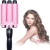 Hair Curling Iron 1 inch 3 Barrel Hair Crimper Ceramic Two Gear Temperature Control Hair Waving Styling Tools