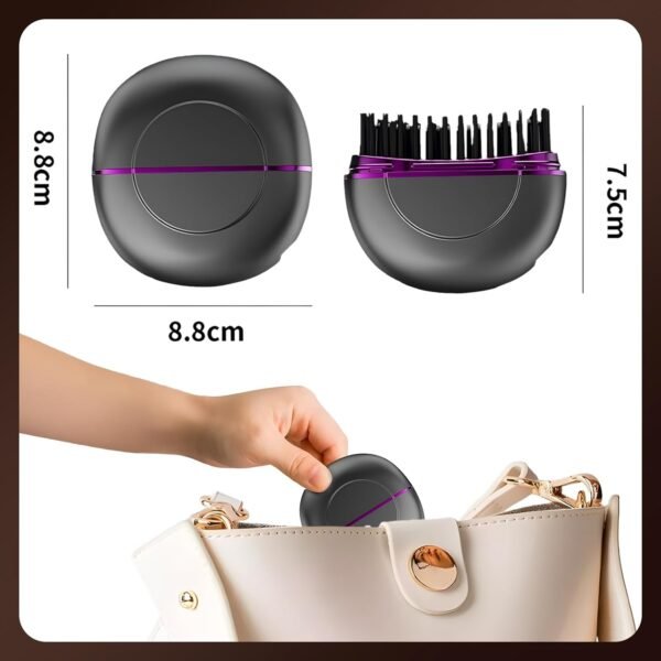 Cordless Mini Hair Straightener, 3-Speed Temperature Control & Fast Heating, Rechargeable Portable 2-in-1 Styling Tool, Heat-Resistant Anti-Scald Shell, Lightweight for Travel & Home Use