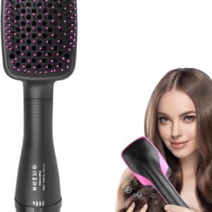 Hair Dryer Brush Blow Dryer Brush in One, 3 in 1 One Step Hair Dryer and Styler, Negative Ion Hair Straightener Hot Air Styling Tool for Straightening Drying Smoothing