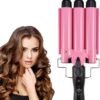 Hair Curling Iron 1 inch 3 Barrel Hair Crimper Ceramic Two Gear Temperature Control Hair Waving Styling Tools