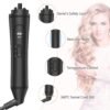 6-in-1 Curling Iron, Professional Instant Heat Up Hair Curling Wand Set with 6 Interchangeable Ceramic Barrels (0.35'' to 1.25'') and 2 Temperature Adjustments, Heat Protective Glove & 2 Clips