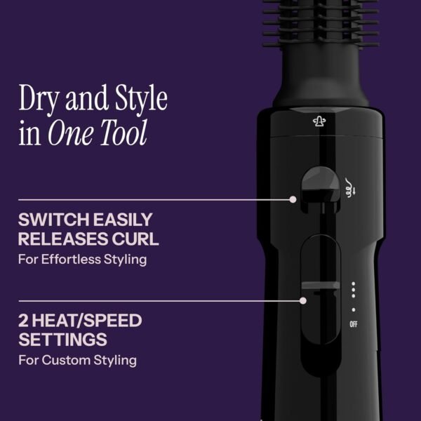Artist Hot Air Styling Brush | Style, Curl and Touch Ups (3/4”), Black