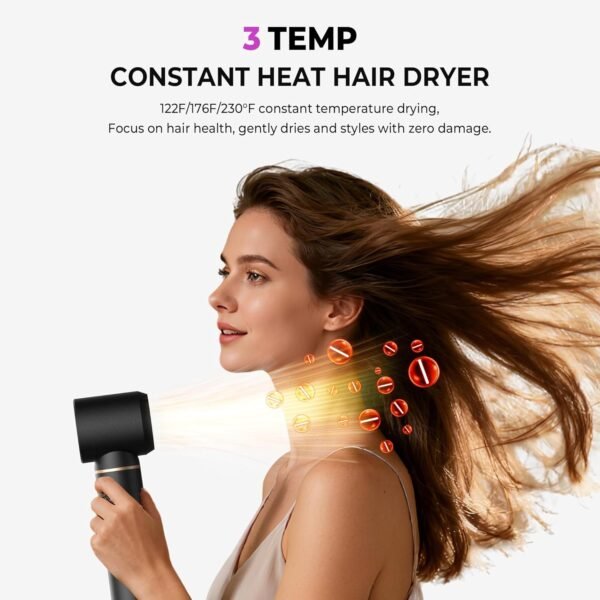 5 in 1 Blow Dryer Brush & Air Styler, Upgraded Hair Dryer Brush with Negative Ion, Air Curling Wrap for Drying, Curling, Straightening & Volumizing, Styling Tools for All Hair Types