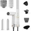 9-in-1 All-in-One Hair Styler & Blow Dryer Set, Hot Air Brush with Auto-Wrap Curlers, Oval Brushes, Diffuser & Frizz Control Nozzle, Multi Styler for Smooth, Voluminous Hair