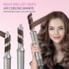5-in-1 Hot-Air Brush Styler & Dryer - No Heat Damage Auto Wrap Multistyler - 110,000 High Speed Fast Drying Blow Dryer Brush Set - Airbrush Hair Styler & Air Curler for Women Gray