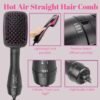 Hair Dryer Brush Blow Dryer Brush in One, 3 in 1 One Step Hair Dryer and Styler, Negative Ion Hair Straightener Hot Air Styling Tool for Straightening Drying Smoothing