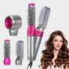Blow Dryer Brush Set, Air Sculpt 3-in-1 Hot Air Brush Blow Dryer - Salon Blowout Styler for Curling, Volumizing & Straightening with 3 Interchangeable Heads, Sleek & Frizz-Free Hair, ALCI Safety Plug