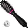 Hair Dryer Blow Dryer Brush in One, Professional Hot Air Brush 4 in 1 One Step Hair Dryer and Styler Volumizer with Negative Ion for Drying, Straightening, Salon for All Hair Types