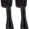 One-Step Hair Dryer and Styler, All-in-One Hair Brush Straightener for Salon-Quality Smooth & Straight Styles, Black
