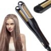 Auto Hair Crimping Iron - Volumizing Fluffy Hairstyle Curler, Corrugation Crimper, Anti Static - Adjustable Temperature for All Hair Types