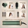 5 in 1 Blow Dryer Brush, Negative Ion Hair Dryer Brush Set Upgrade Hot Air Brush Air Styler Curling Wrap Air Curler, Curling Iron Hair Styling Tools As A Gift for Straight/Curl/Drying/Smoothing
