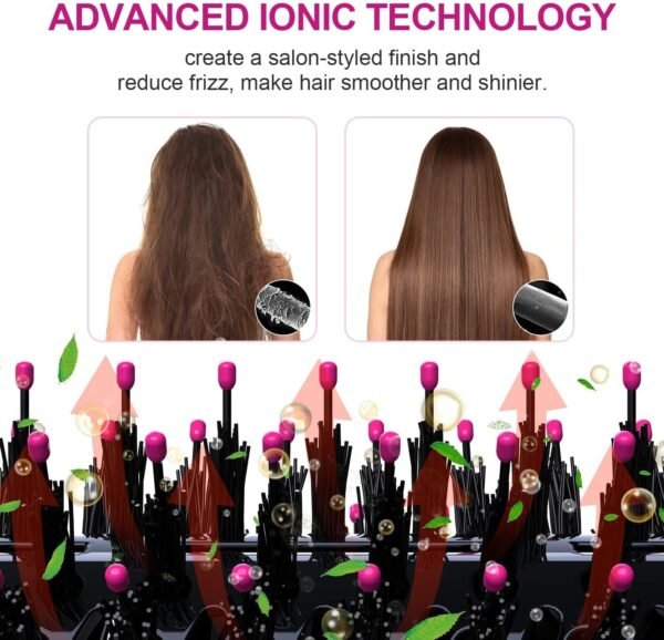 Hair Dryer Blow Dryer Brush in One, Professional Hot Air Brush 4 in 1 One Step Hair Dryer and Styler Volumizer with Negative Ion for Drying, Straightening, Salon for All Hair Types
