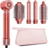 5 in 1 High-Speed Hair Dryer Brush - Hot Air Styler & Hair Styler, Fast Drying Blow Dryer Brush No Heat Damage Multi-Styler Auto Wrap Curlers for Volumizing Curl Straighten Frizz-Free