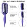 Curly Hair Brush Candybrush Curl Defining Brush for Detangling Shaping and Defining Curls for Women, Men, Wet & Dry Hair (Purple)