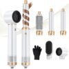 5 in 1 Blow Dryer Brush, Negative Ion Hair Dryer Brush Set Upgrade Hot Air Brush Air Styler Curling Wrap Air Curler, Curling Iron Hair Styling Tools As A Gift for Straight/Curl/Drying/Smoothing