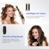 Hair Dryer Brush 5 in 1, Blow Dryer Brush Set with Air Curler Wrap Hair Styler, Negative Ionic Blow Dry Brush, Detachable Hair Tool for Curling, Volumizer,Straightener,Drying