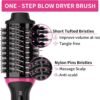 Hair Dryer Blow Dryer Brush in One, Professional Hot Air Brush 4 in 1 One Step Hair Dryer and Styler Volumizer with Negative Ion for Drying, Straightening, Salon for All Hair Types