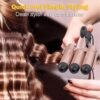 Crimper Hair Tool, 15 Variable Temperature with LCD Display Hair Crimper, Waver Hair Tool,3 Barrel Curling Iron, hairCrimper for Women,Long-Lasting Natural Tight Waves