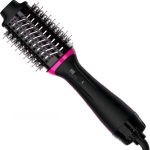 Hair Dryer Blow Dryer Brush in One, Professional Hot Air Brush 4 in 1 One Step Hair Dryer and Styler Volumizer with Negative Ion for Drying, Straightening, Salon for All Hair Types