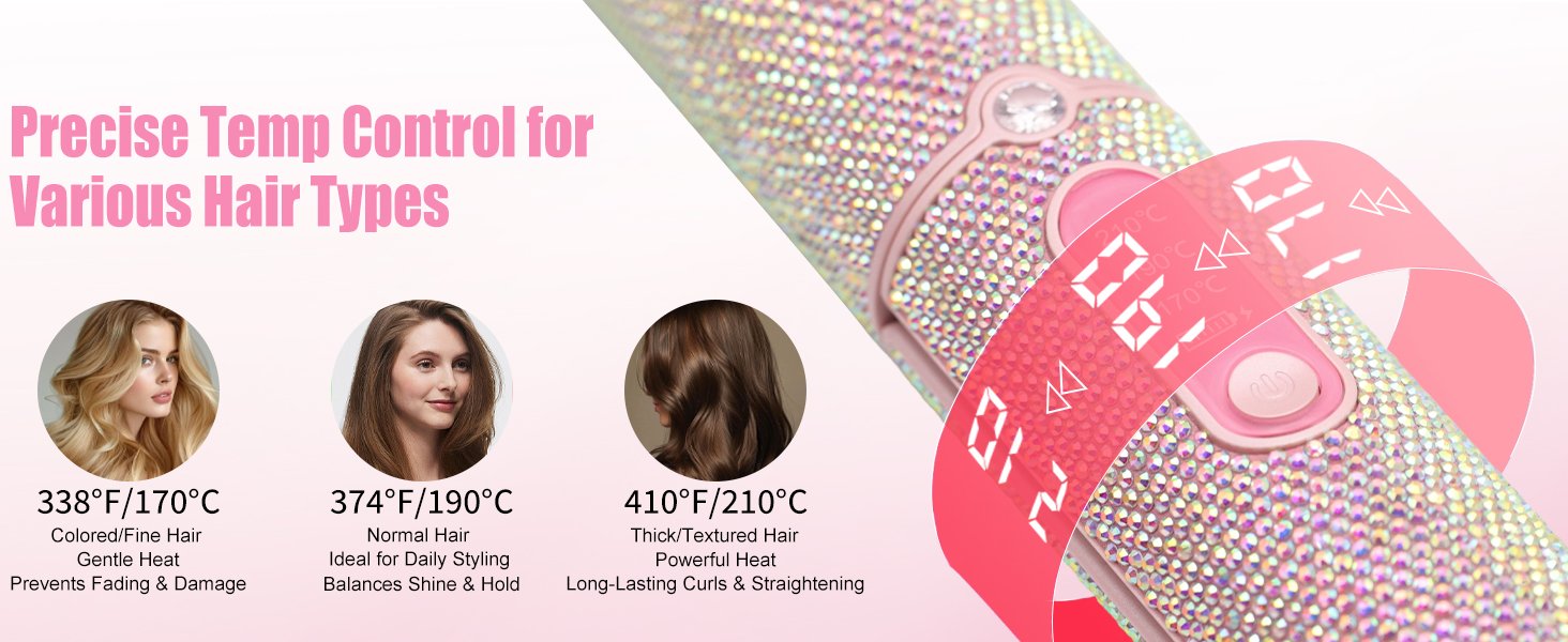 Precise Temp Control for Various Hair Types