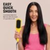 The Brush Crush Heated Straightening Brush – Hair Dryer Straightener for Smooth, Frizz-Free Hair – Salon-Quality Blowout