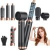 5 in 1 Blow Dryer Brush, Upgrade Hair Dryer Brush Air Curler Air Curling Wrap Styler, Detachable Hot Air Brush Negative Ion Curling Brush Iron, Hair Styling Tools for Drying Curling Straightening