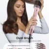 5 in 1 Hot Air Styler Wrap - High-Speed Hair Dryer, Volumizing Brush with Auto Curlers, Fast Drying & Frizz-Free Styling Straightening, No Heat Damage, Includes Travel Bag, Gift for Women