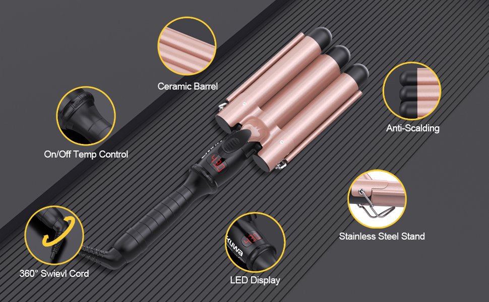 crimper hair tool,hair crimper,hair crimper for women,beach waver curling iron