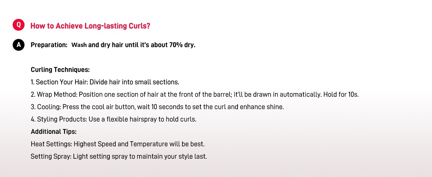 hair curler air hair styler