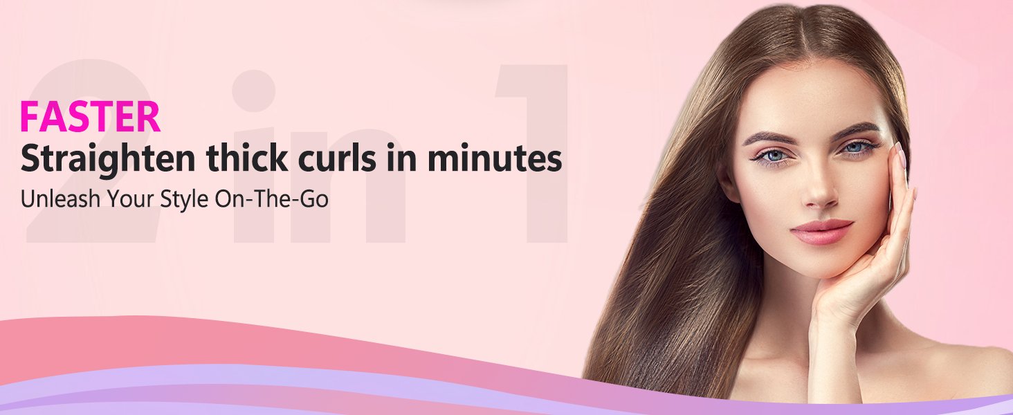 hair straightener and curler 2 in 1