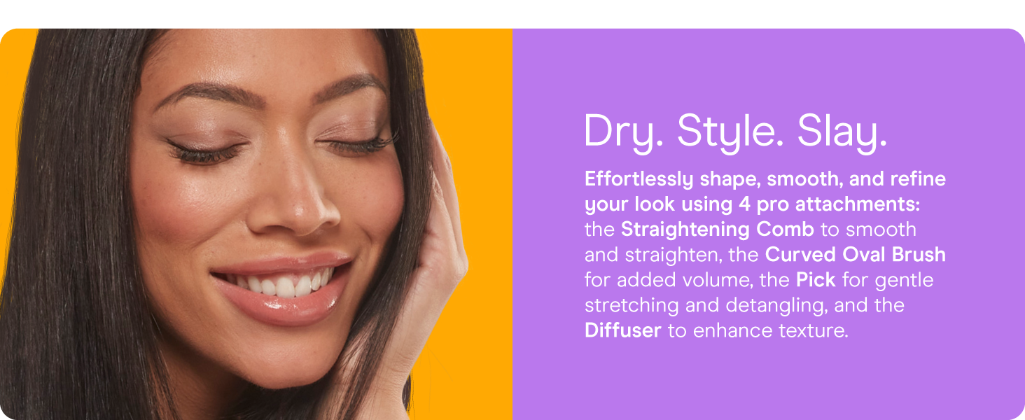 Conair infinitipro dryer air pro wand detangler volumizer straightener diffuser attachment case