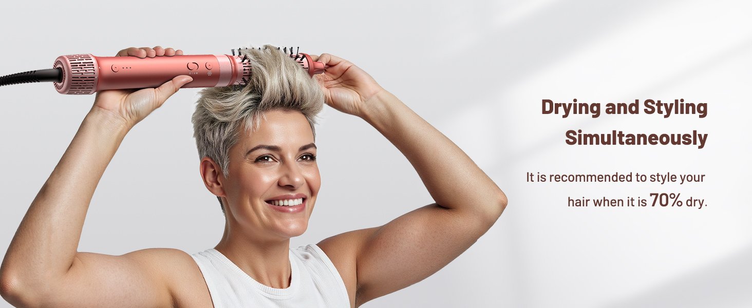 round brush blow dryer air hair styler
