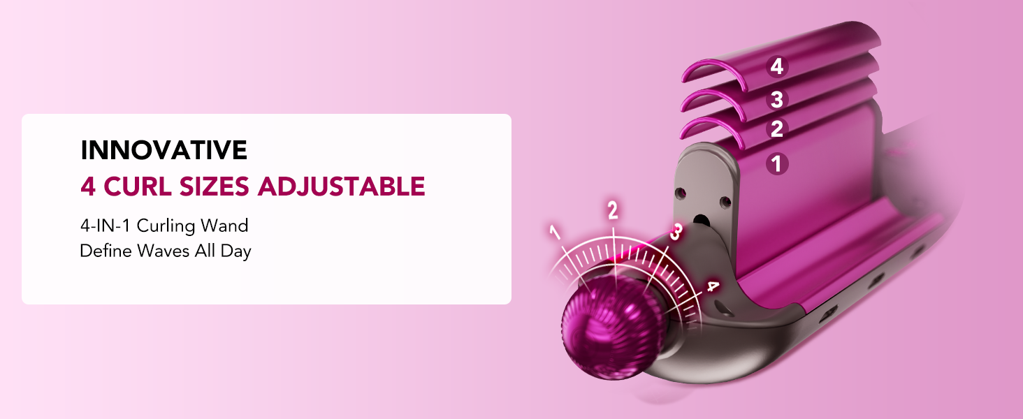 4 adjustable culr sizes